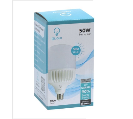 BULB TRỤ NHÔM NGUYÊN KHỐI 50W 