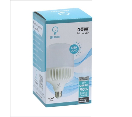 BULB TRỤ NHÔM NGUYÊN KHỐI 40W